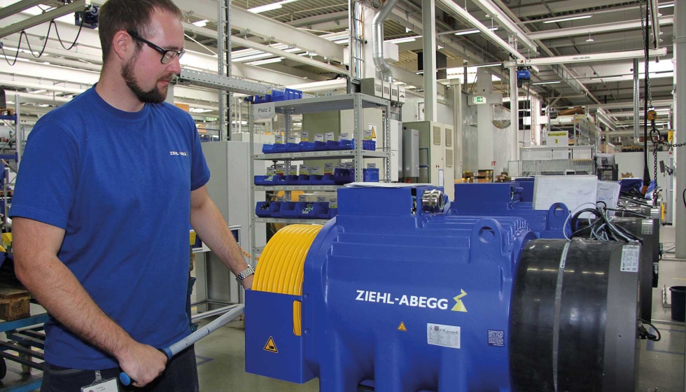 Ziehl-Abegg fue pionera en la fabricacin de motores gearless para ascensores