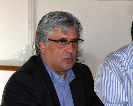 Santiago Riera, during the presentation of Fimma-Maderalia press specialises on 30 June in Valencia