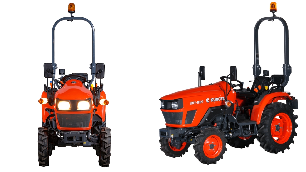O EK1-221 oferece cinco anos de garantia Kubota Care de s�rie