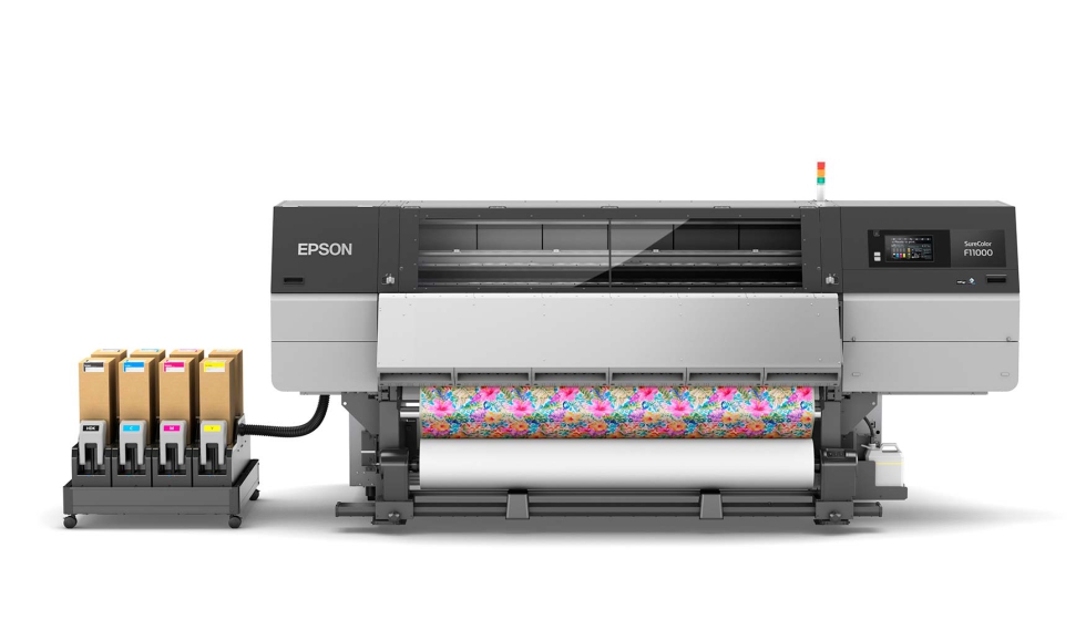 Foto de Epson presenta una nueva impresora industrial de sublimacin de tinta de 76 pulgadas con rollo Jumbo opcional