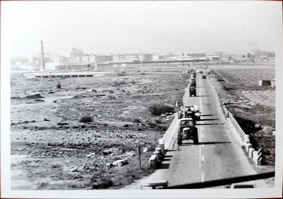Tractorada en Espaa durante la dcada de 1980