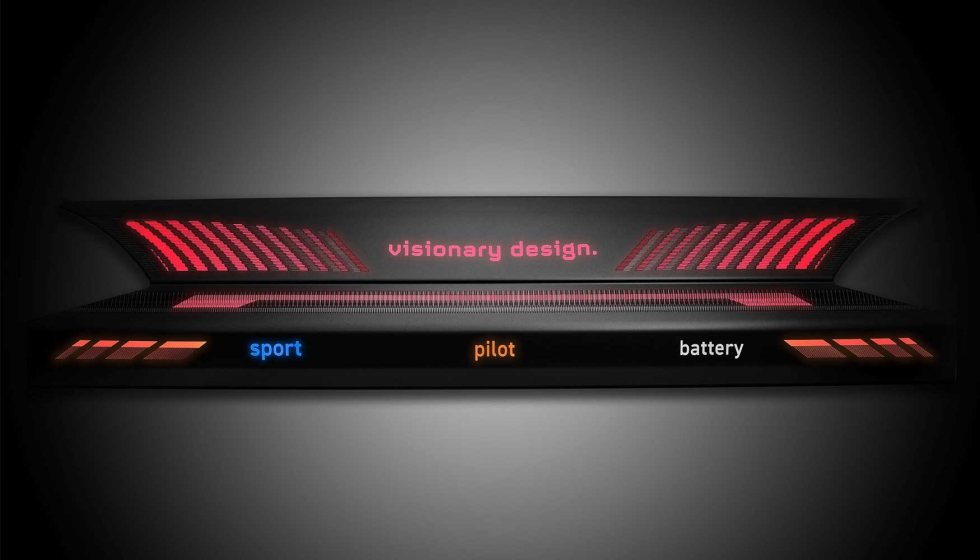 El componente trasero de Kurz est� fabricado en una sola pieza y, gracias a los sensores integrados, cuenta con funcionalidad t�ctil...