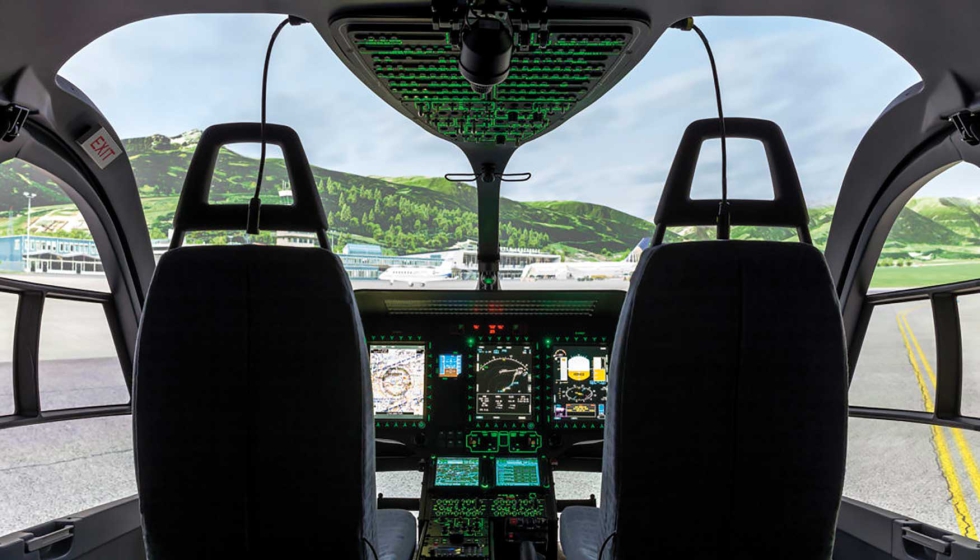 Simulador de vuelo completo (FFS) de Reiser Simulation and Training GmbH para la formacin de piloto. Foto: Reiser Simulation and Training...