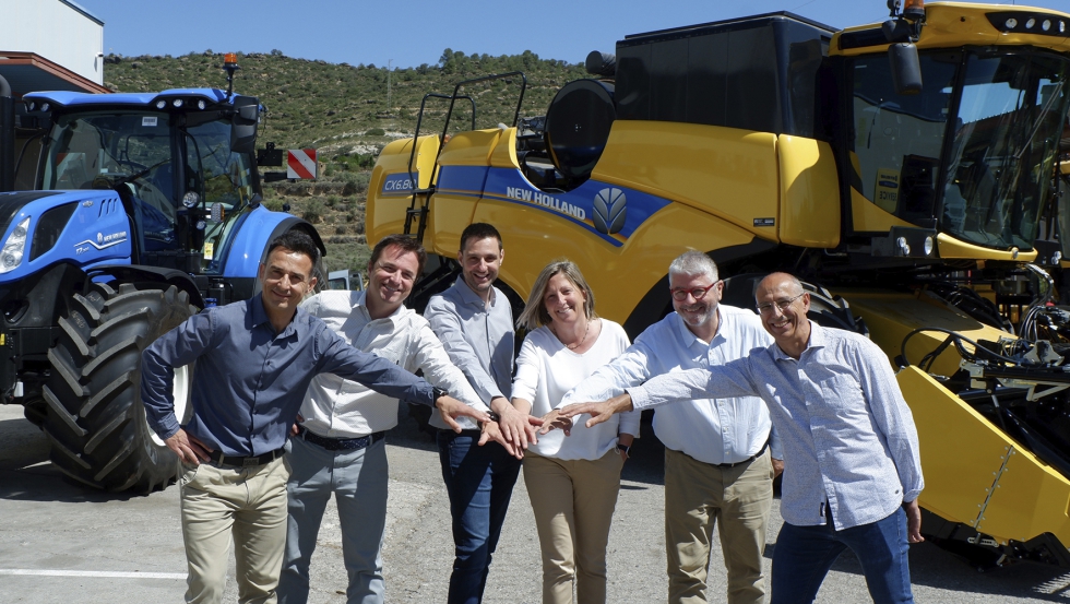 Toni Panads, director comercial de Agrotec Solsona; Xavi Esteve, socio de Motor Trrega; Jordi Solsona, CEO de Agrotec Solsona; Carme Solsona...
