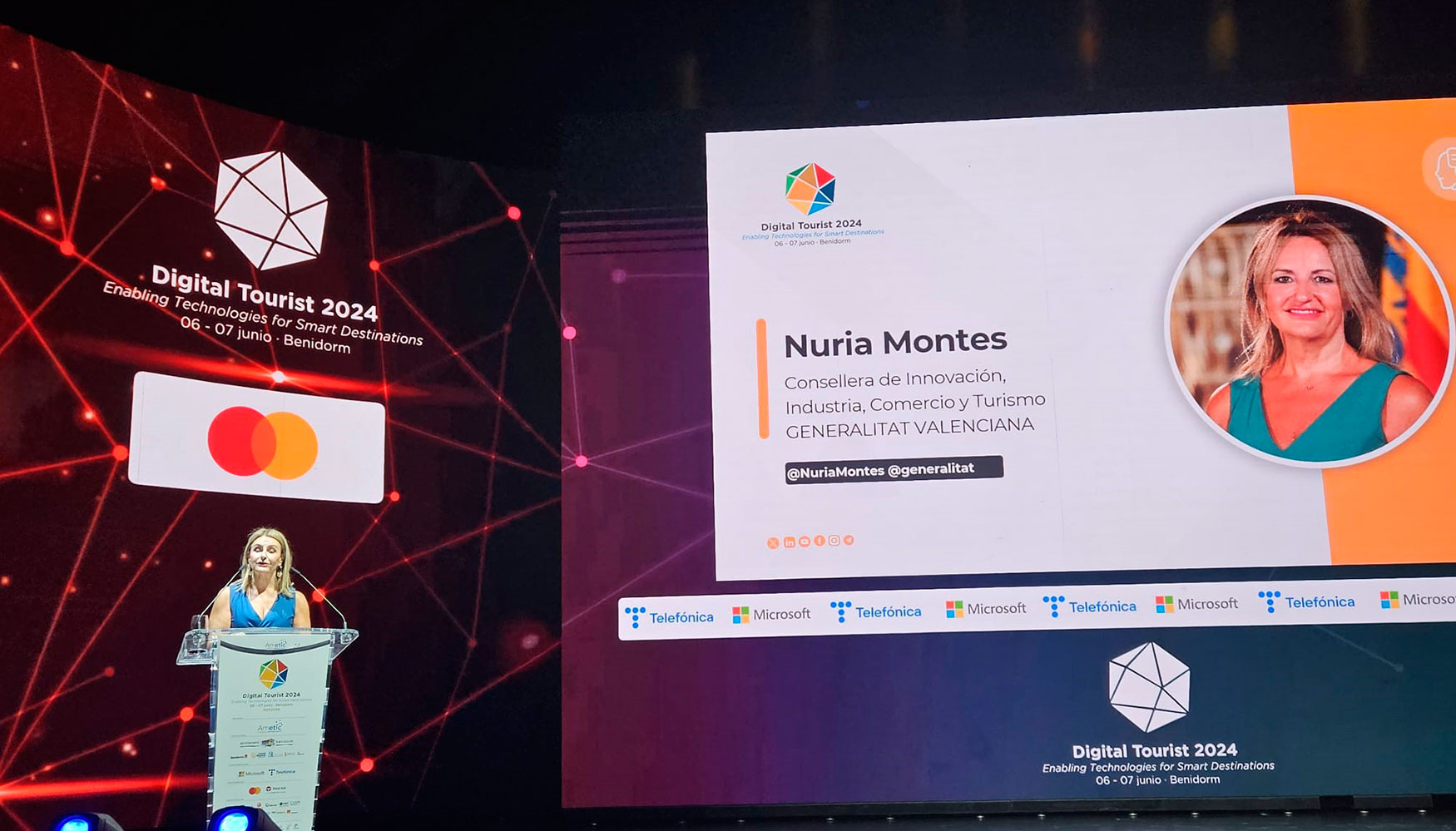 Nuria Montes ha participado en Benidorm en la apertura del congreso del Digital Tourist 2024