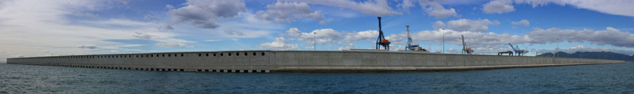 El dique de abrigo del Puerto de Castelln cuenta con 450 metros de longitud. Foto: Autoridad Portuaria de Castelln