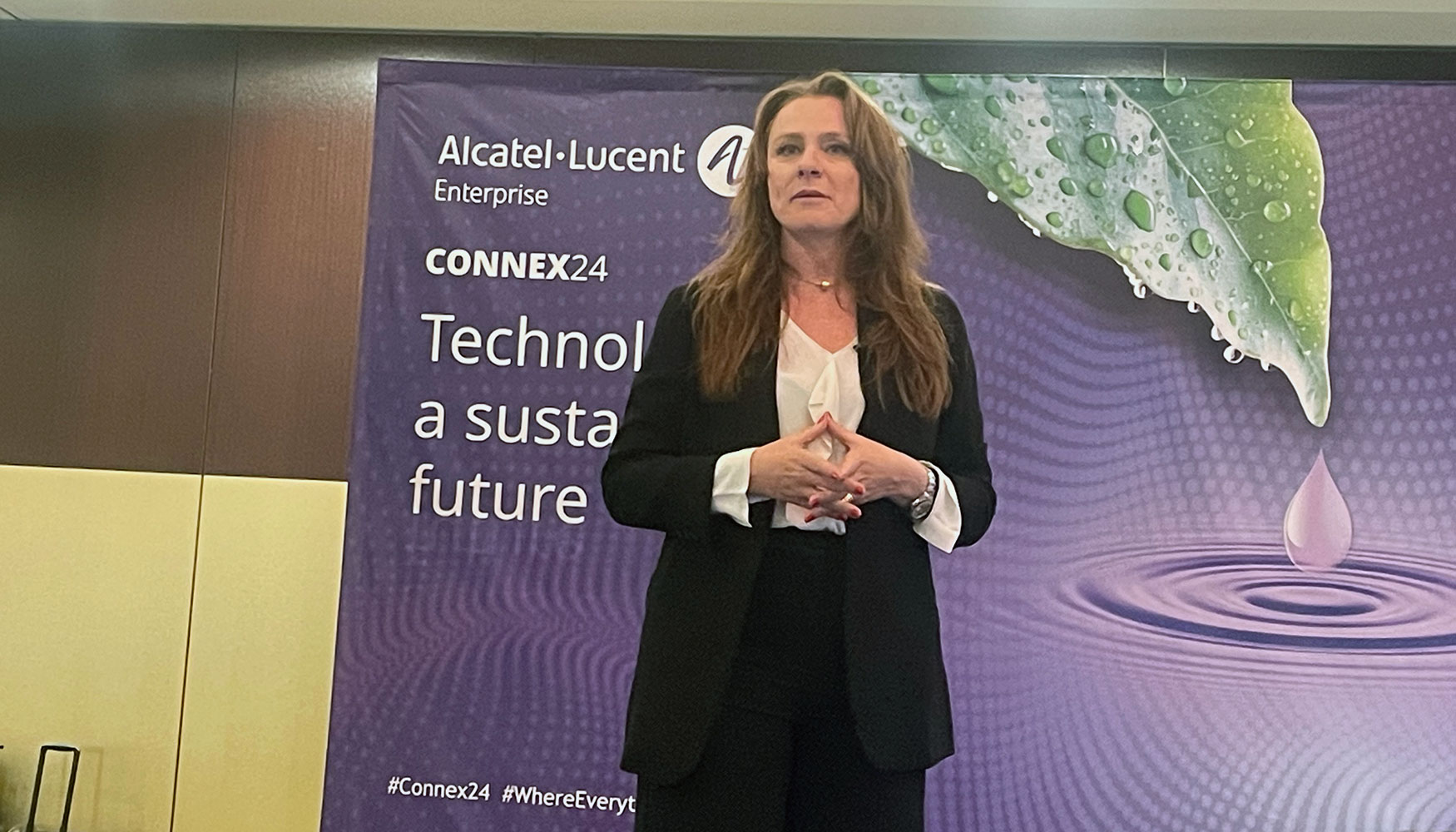 Astrid Savorani, VP Sales South Europe, ALE, en la inauguracin de Connex24