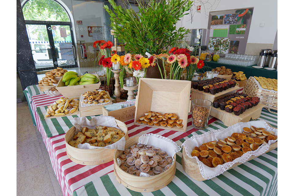 Demonstrao de produtos  base de amndoas e nozes. Foto: Portugal Nuts