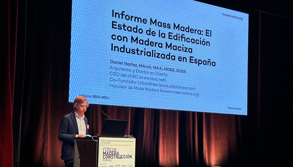 David Ibez, director del IAAC, present el informe Mass Media, que pretende acelerar la construccin con madera en nuestro pas...