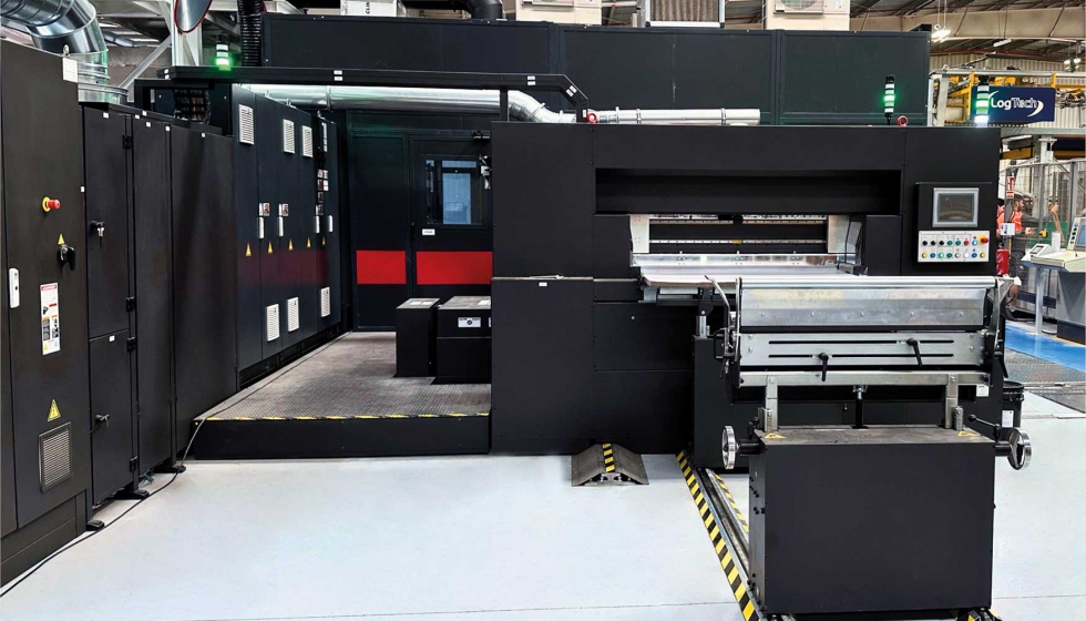 DS Smith se ha convertido en la primera empresa en instalar una impresora de inyeccin de tinta a base de agua de una sola pasada Nozomi 14000 AQ...