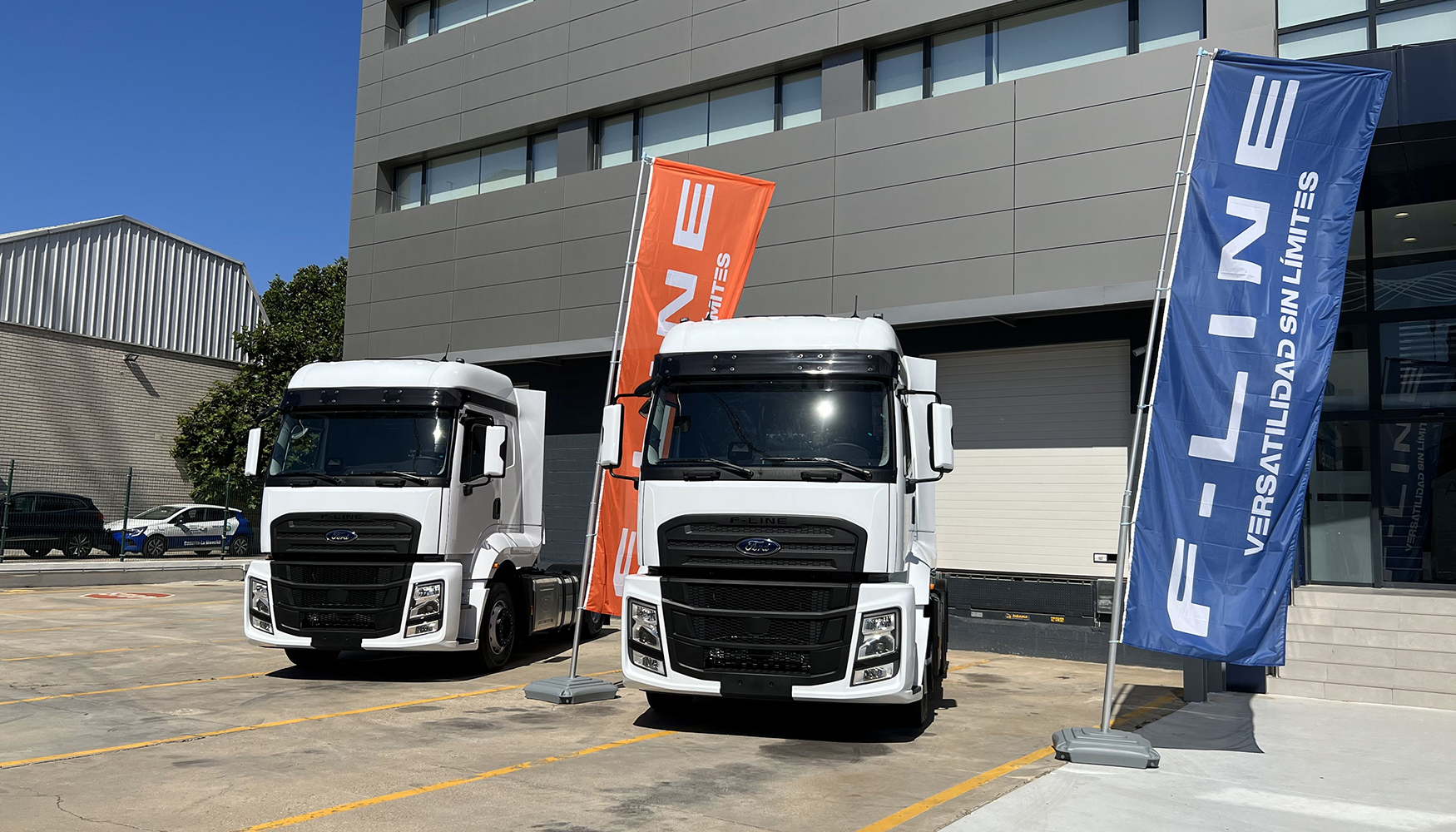 La nueva F-Line daba la bienvenida a las nueva sede de Ford Trucks Espaa