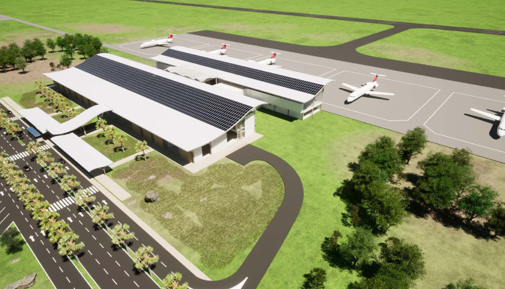 Infografa del futuro aeropuerto internacional de Cabo Rojo, en Repblica Dominicana