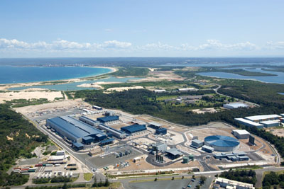 Aerial view of the Sydney desalination plant