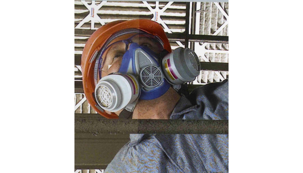 Figura 10: Mascarilla de proteccin respiratoria adecuada para usar conjuntamente con el casco de proteccin de la cabeza...