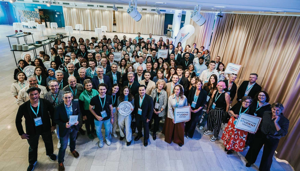 Foto de familia de los participantes en esta 19ª edición de los Architecture Student Contest Saint-Gobain 2024 en Helsinki (Finlandia)... Foto de familia de los participantes en esta 19ª edición de los Architecture Student Contest Saint-Gobain 2024 en Helsinki (Finlandia)...