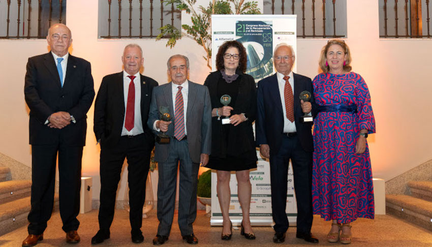 Los premios se entregaron durante la tradicional cena de gala del Congreso Nacional de Recuperacin y Reciclado