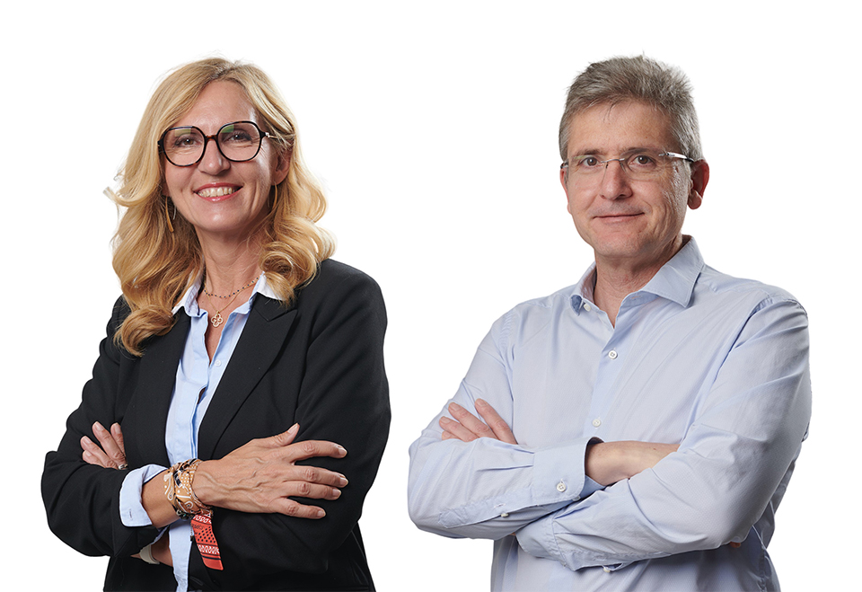 Magali Gagliano, nova diretora da Saint-Gobain Solutions, e Antoni Cristofol Escorsa...