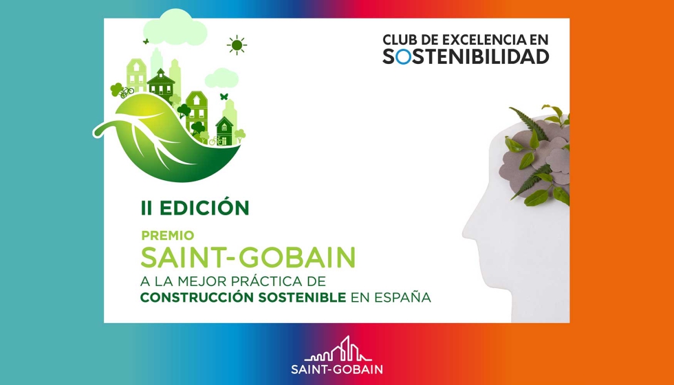 Cartel promocional de la II Edicin de los Premios Saint-Gobain a la Mejor Prctica de Construccin Sostenible
