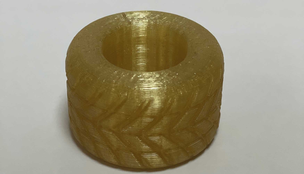 Pieza fabricada mediante impresin 3D a partir de textil reciclado