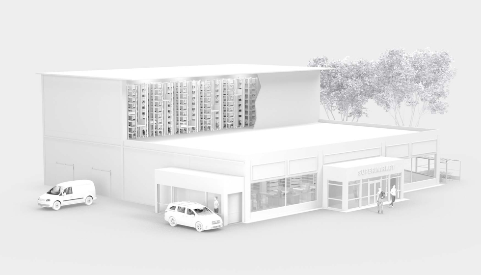 El modelo hbrido: MFC y supermercado con puntos de recogida en un solo edificio