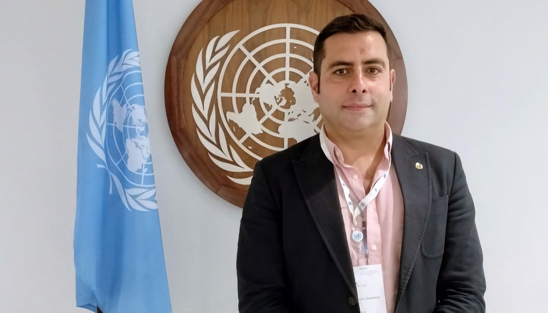 Juan Carlos Santamarta, profesor de la Universidad de La Laguna (ULL) y colaborador habitual de la revista Ingeopres, en la sede de la ONU...