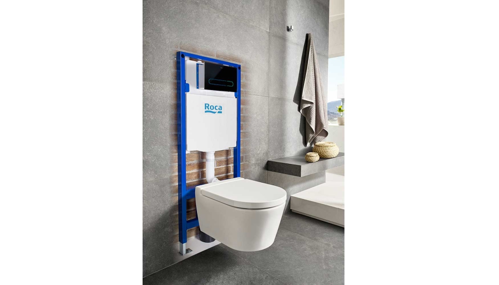 Duplo WC One Smart - Bastidor empotrable con cisterna compacta de doble descarga y flexo de alimentacin para Smart Toilets...