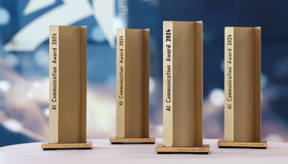 Los trofeos del AI Communication Award, organizado por Ziehl-Abegg