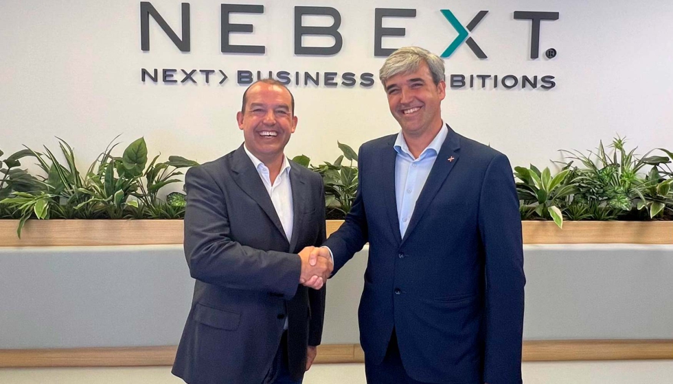 A la izquierda, Albert Planas, director general de Advanced Factories, y Carlos Mndez, nuevo presidente de Advanced Factories y AER Automation...