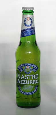 La etiqueta ganadora Drystick, bajo la marca de cerveza Nastro Azzurro