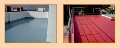 La nueva pintura est especialmente indicada para impermeabilizar cubiertas, terrazas, fachadas o parmetros verticales