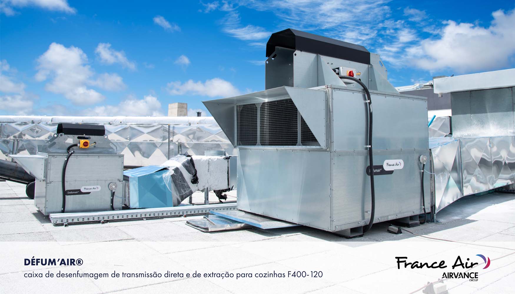 DEFUMAIR  caixa de desenfumagem de transmisso direta e de extrao para cozinhas F400-120