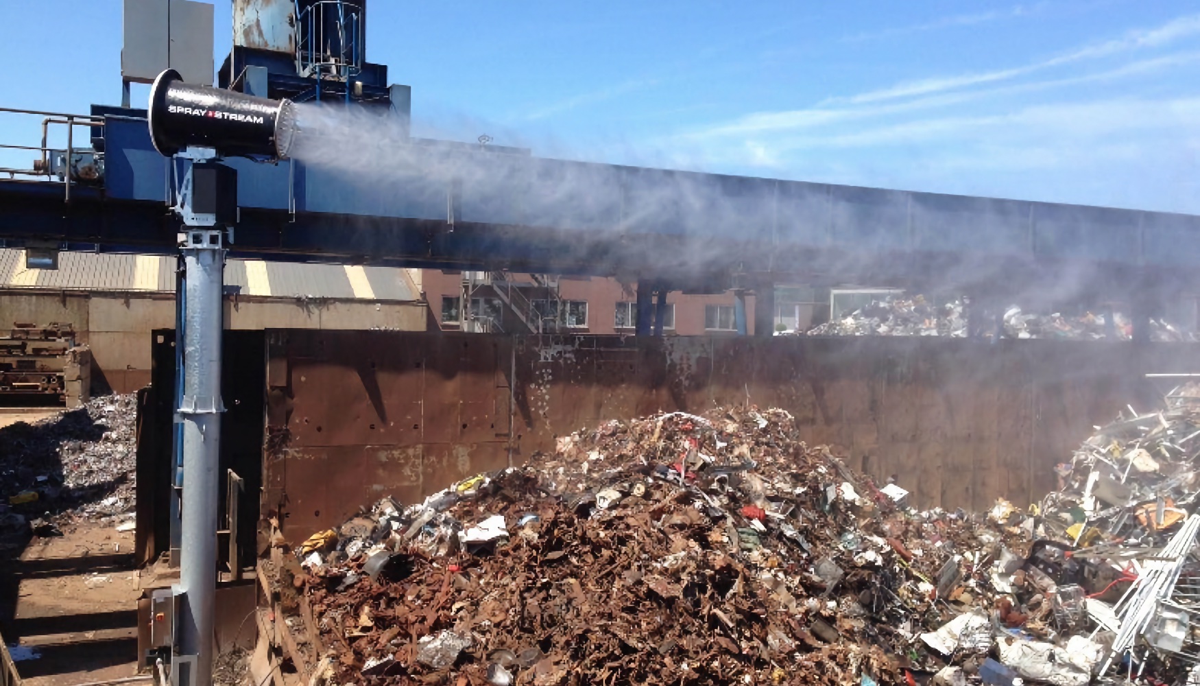 Nebulizacin en planta de reciclaje