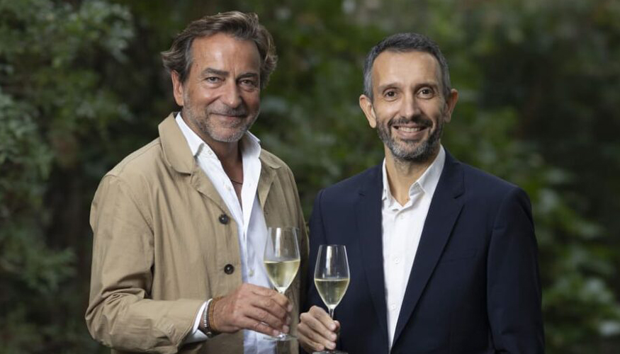 Bruno Colomer, responsable de Enologa de Codornu, junto a Sergi Fuster, CEO de Ravents Codornu