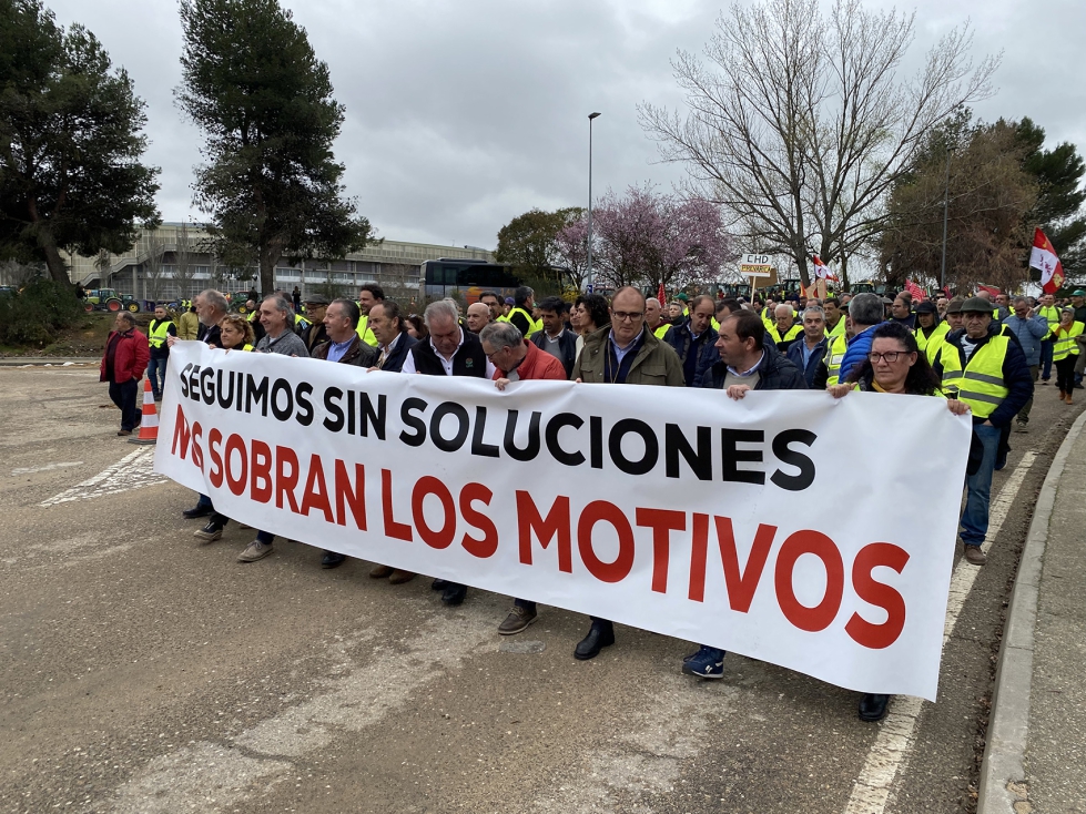 Manifestacin de profesionales del campo en Valladolid el pasado mes de marzo