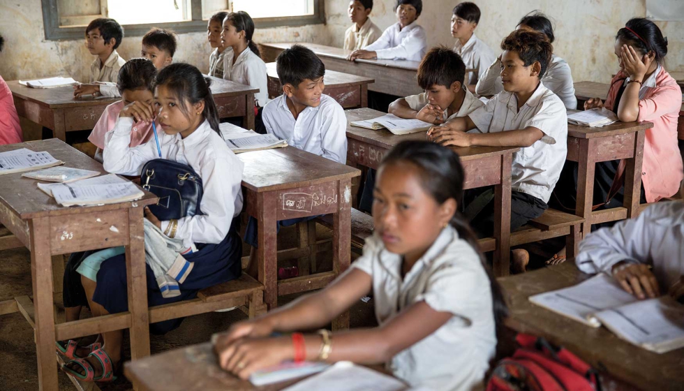 Escuela de Camboya del proyecto Lyreco for Education