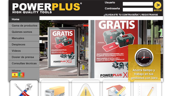 Nueva web de Varo-Powerplus