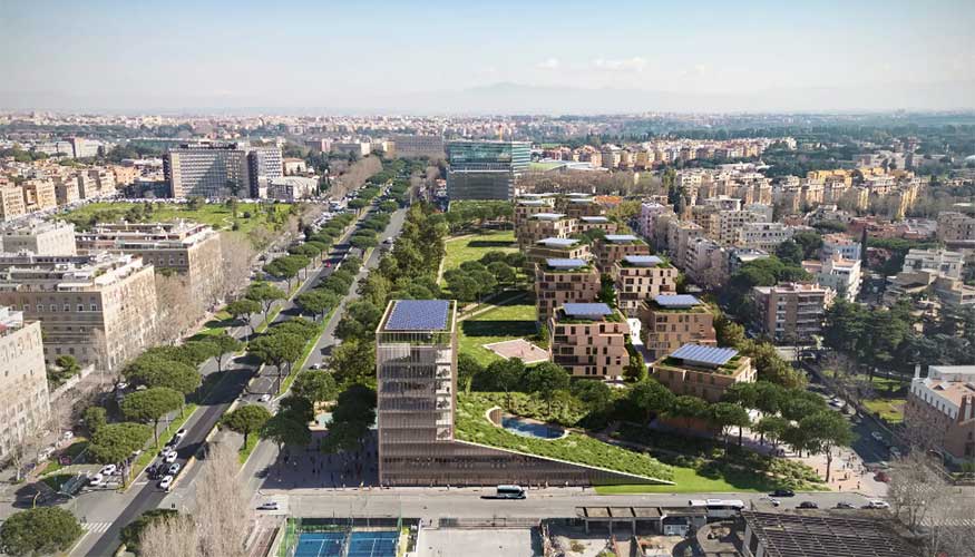 Render de ACPV Architects del proyecto La Citt della Gioia