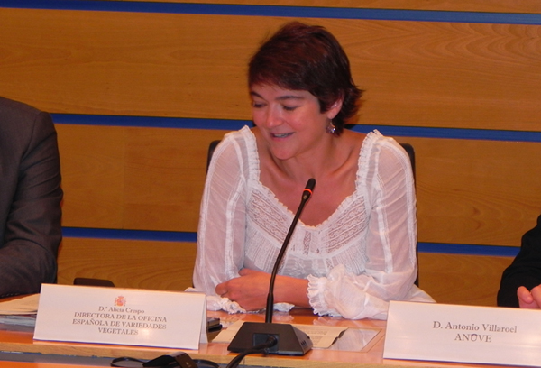 Alicia Crespo, director of the Spanish Office of Vegetal Varieties (Marm)