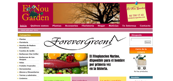 Web de El Nou Garden