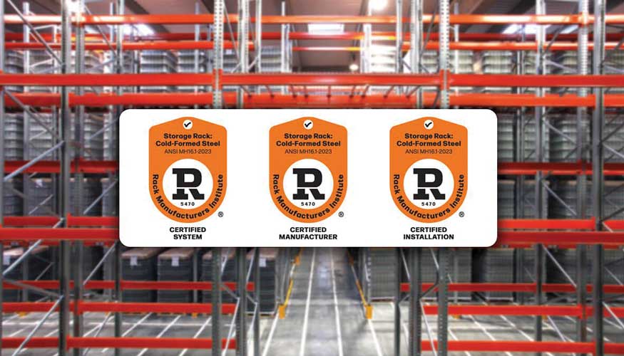 Foto de AR Racking obtiene la prestigiosa certificacin R-Mark de RMI para sistemas de almacenaje industrial