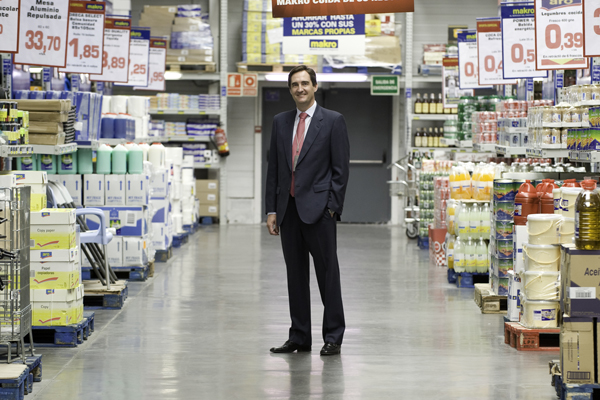 Jos M Cervera, director general of Makro Spain, in one of the 34 centres group in Spain