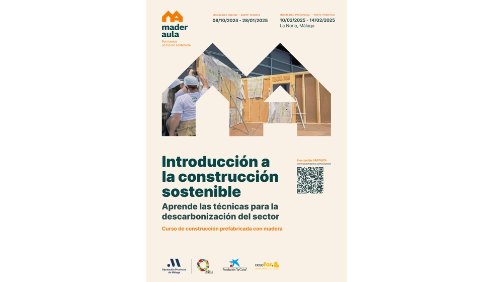 Foto de Maderaula imparte un curso de construccin sostenible con madera en colaboracin con la Diputacin de Mlaga y Fundacin la Caixa