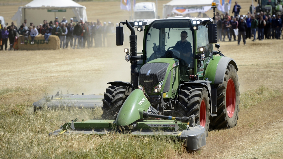 Tractor Fendt con neumticos Trelleborg en la edicin anterior de Fendtginos, celebrada en 2019