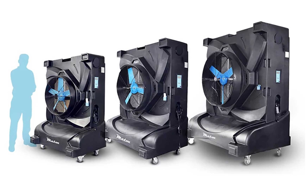 Evaporativos industriales porttiles serie Polar Cooler de Mator: AWC-700, AWC-900 y AWC-1000