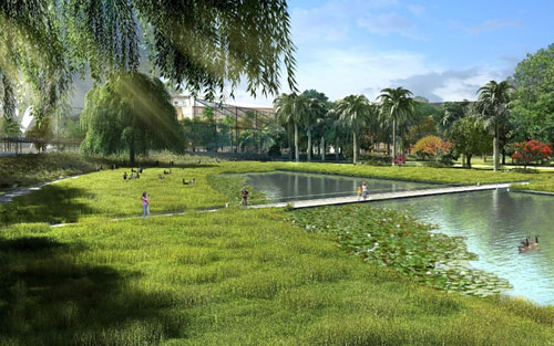 Imagen del futuro Parque Central de Valencia