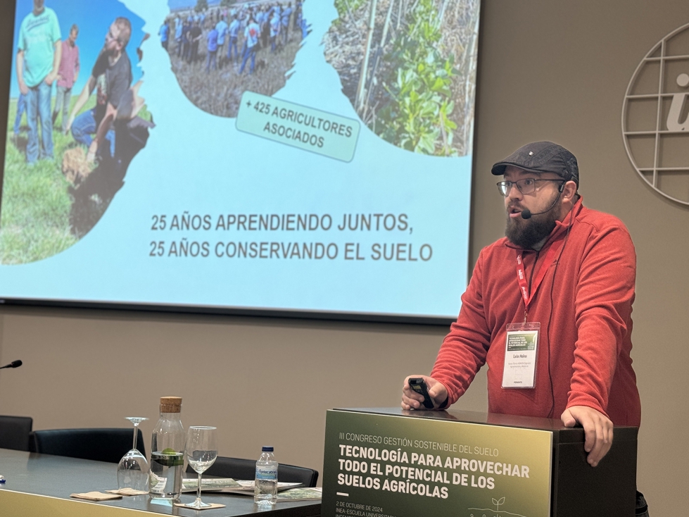 Carlos Molina, asesor tcnico de la Asociacin Aragonesa de Agricultura de Conservacin (AGRACON)