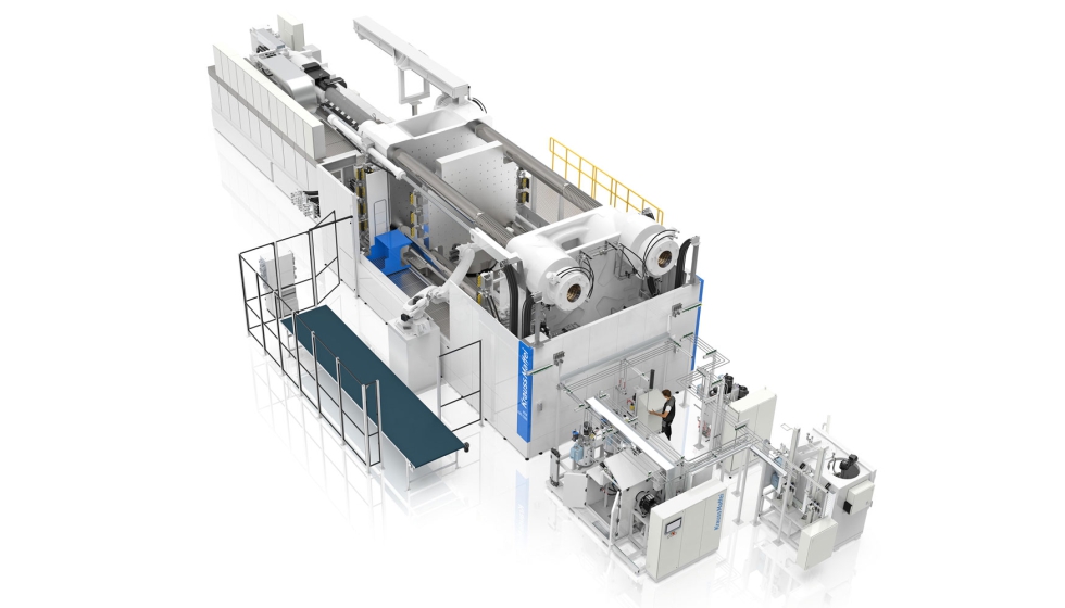 MXW, la mquina de inyeccin con 45.000 kN de fuerza de cierre y dos sistemas de dosificacin RimStar