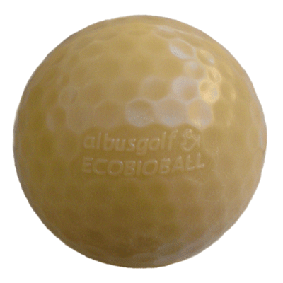 La Ecobioball, una pelota de golf sostenible y biodegradable, con gran acogida en los pases nrdicos y en Estados Unidos...
