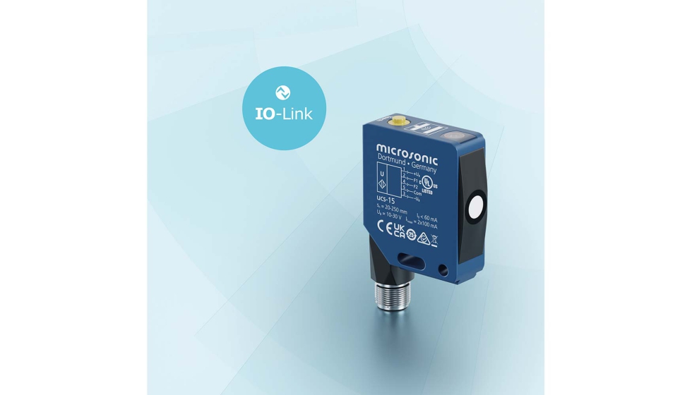 Sensor ultrasnico ucs con interfaz IO-Link