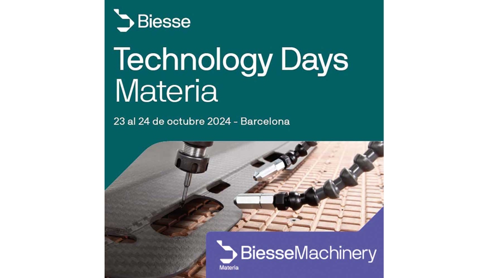 Foto de Biesse Iberia organiza sus Technology Days Materia los das 23 y 24 de octubre